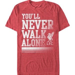LFC Reds 'You'll Never Walk Alone' EPL Football Club Soccer Adult Med Shirt New